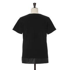 Leather Paneled Tee