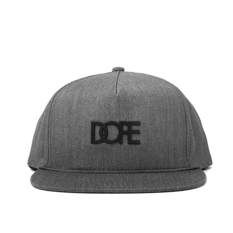 Matte Black Logo Snapback