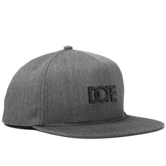 Matte Black Logo Snapback